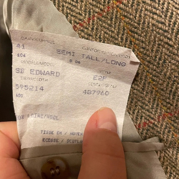 PAUL STUART 100% WOOL MENS SUIT JACKET - Picture 6 of 6